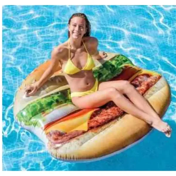 Intex: Hamburger saltea gonflabilă 145x142cm imaginea 2