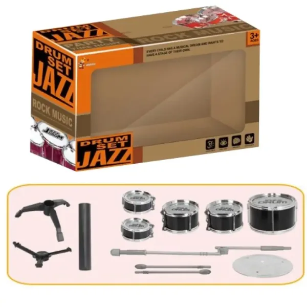 Jazz Drum 6 părți echipament tobă pe stand imaginea 2