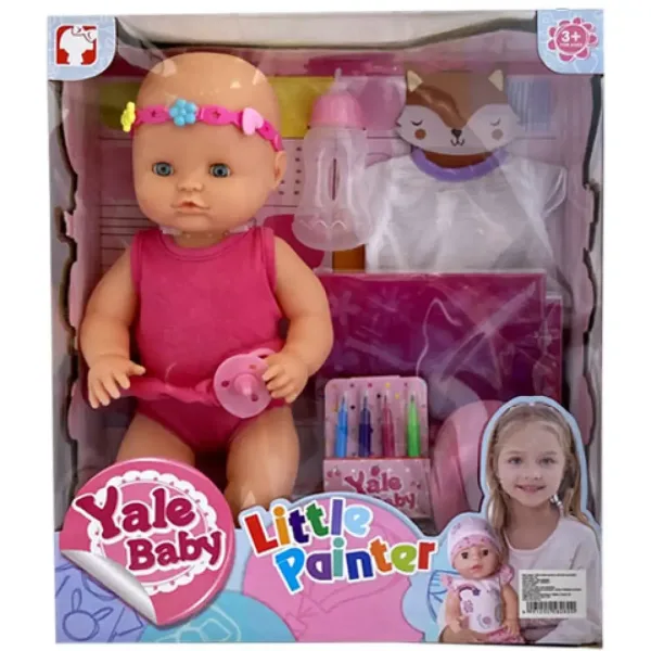 Jenny: Păpușă face pipi set de marker textil lavabil și rochie desenabilă în două versiuni imaginea 3