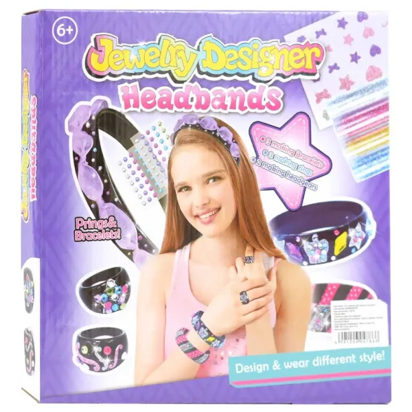 Jewelry Designer: Set de confectionare bentite pentru cap cu margele colorate si accesorii imaginea 1