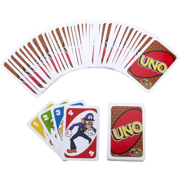 UNO Super Mario joc de cărți - Mattel imaginea 2