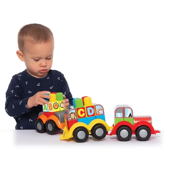 Joc de construcție de dezvoltare tractor cu numere și litere imaginea 2