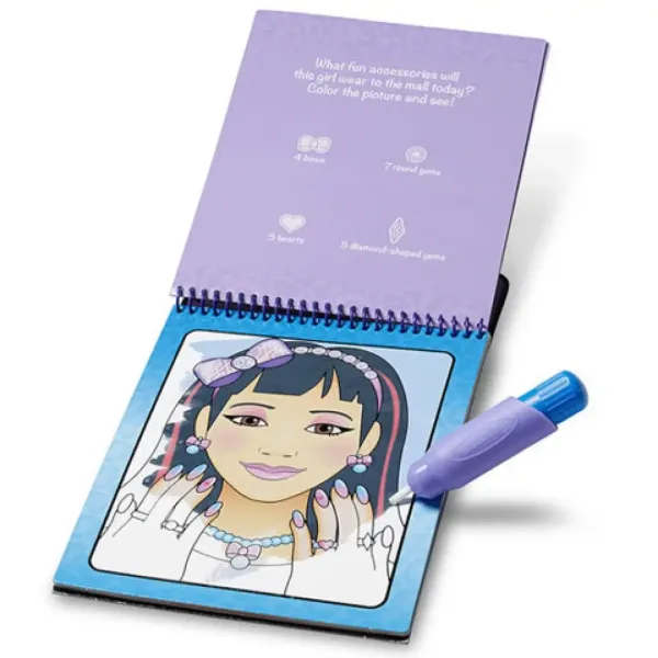 Joc creativ de desenat cu apă pentru machiaj și manichiură - Melissa & Doug imaginea 2