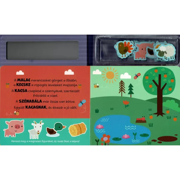 Kedves kalandok a tanyán! – carte interactivă cu figurine magnetice imaginea 3