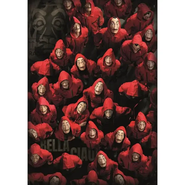 La Casa De Papel: Hoți sau ostatici? 1000 bucăți puzzle - Clementoni imaginea 2