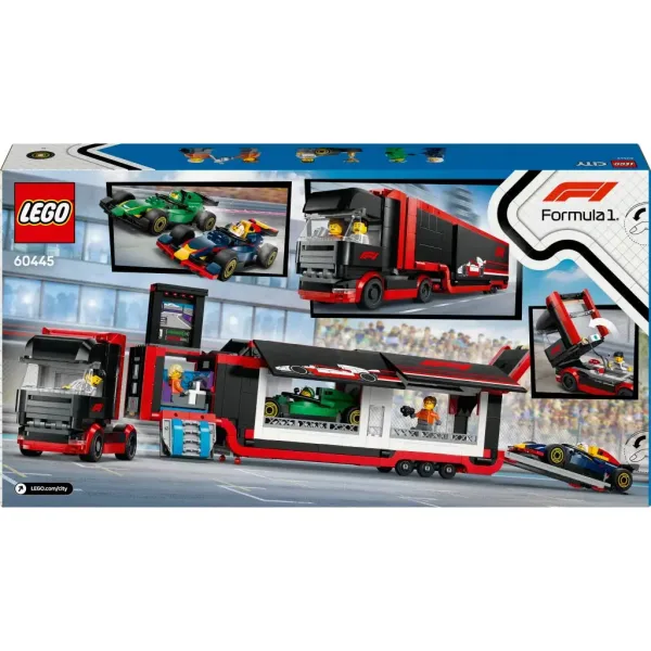 LEGO® City: Camion F1® cu mașinile RB20 și AMR24 F1® (60445) imaginea 5