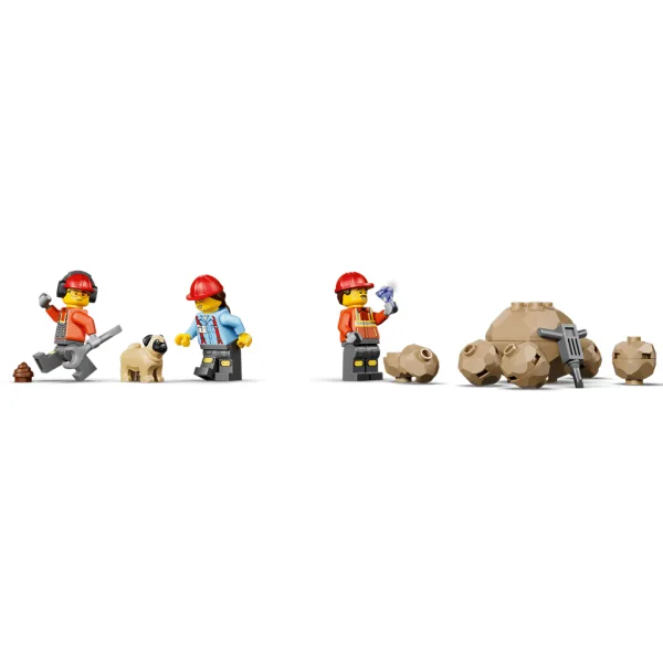 LEGO® City: Excavație și camion cu platformă basculantă (60494) imaginea 3