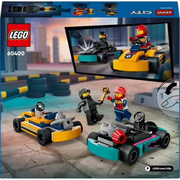 LEGO® City: Karturi și piloți de curse (60400) imaginea 2