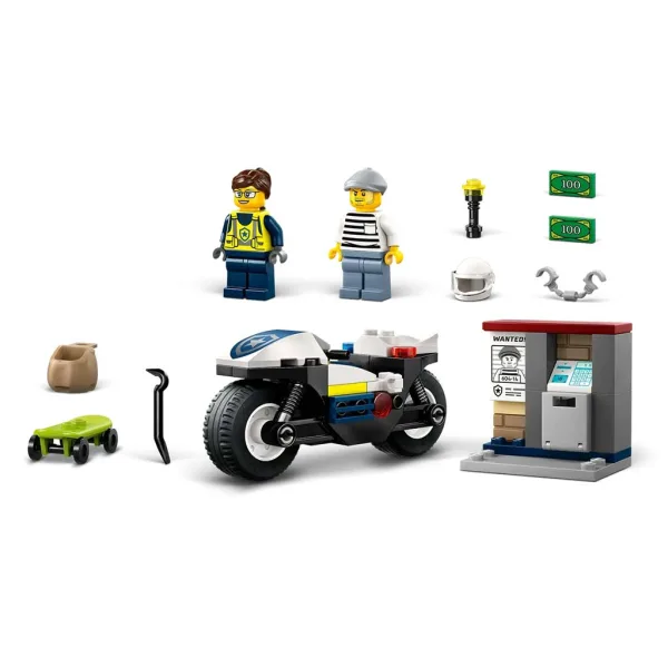 LEGO® City: Purtare cu motocicleta de poliție (60455) imaginea 4