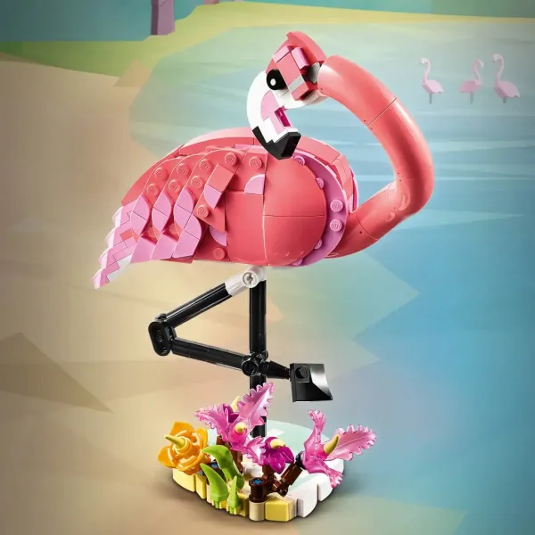 LEGO® Creator: Animale sălbatice: Flamingo roz (31170) imaginea 3
