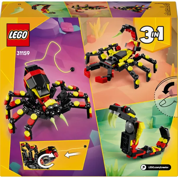 LEGO® Creator: Animale sălbatice: Păianjen plin de surprize (31159) imaginea 2