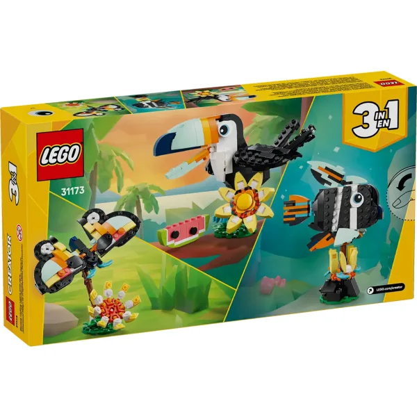 LEGO® Creator: Animale sălbatice: Tucan tropical (31173) imaginea 8