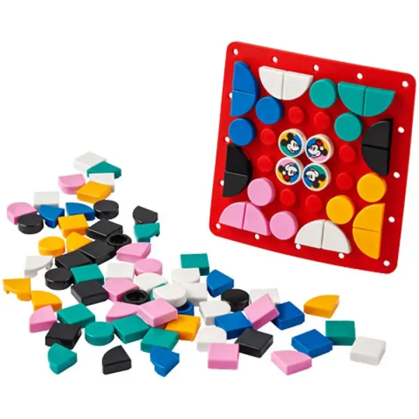LEGO® DOTS: Mickey Mouse & Minnie Mouse Stitch-on Patch (41963) imaginea 3