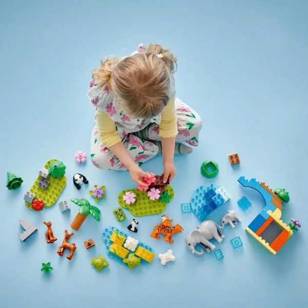 LEGO® DUPLO®: 3 în 1 familii de animale în sălbăticie (10446) imaginea 3