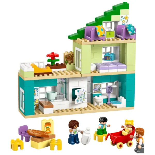 LEGO® DUPLO®: 3 în 1 casă de familie modernă cu figurine (10470) imaginea 2