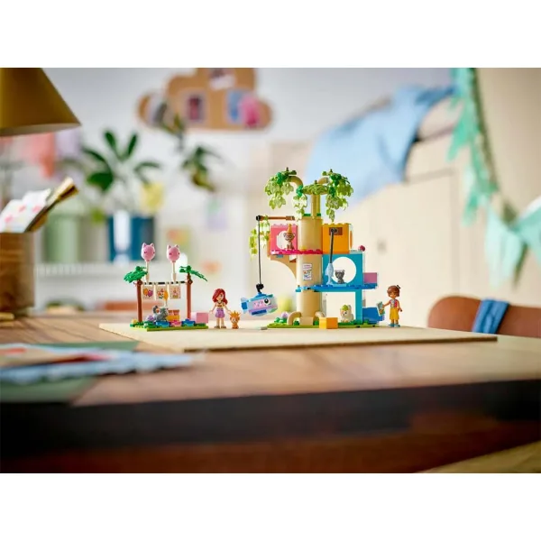 LEGO® Friends: Petrecere de ziua de naștere pentru pisici și casă în copac pentru pisici (42666) imaginea 8