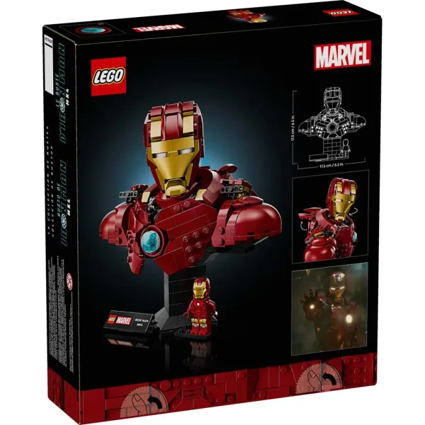 LEGO® Marvel: Bustul lui Iron Man MK4 (76327) imaginea 2