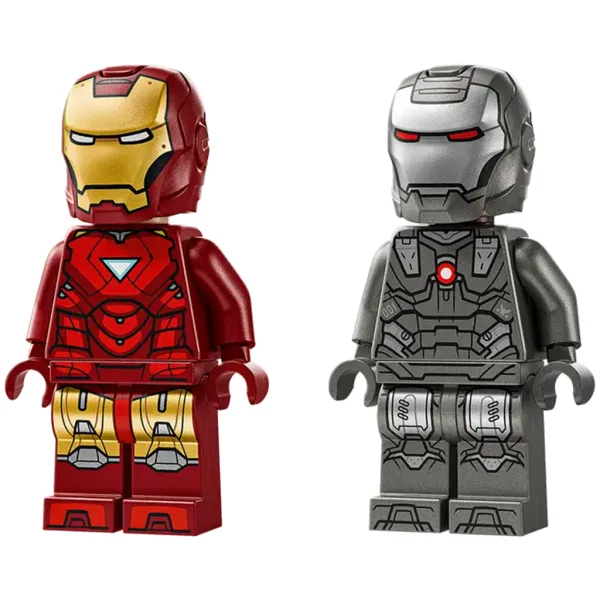 LEGO® Marvel: Iron Man și War Machine vs. dronele Hammer (76320) imaginea 4