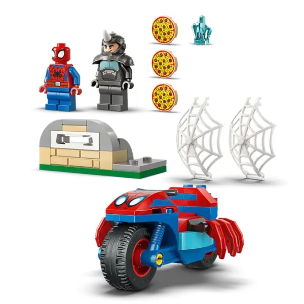 LEGO® Marvel: Spider-Man pe motocicletă vs. Rhino (11206) imaginea 3