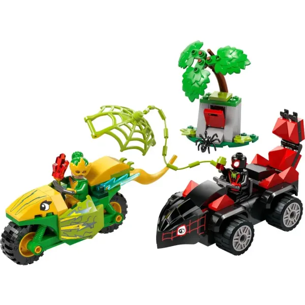 LEGO® Marvel: Spin și Electro - Urmărire cu vehiculul dinozaur (11198) imaginea 3