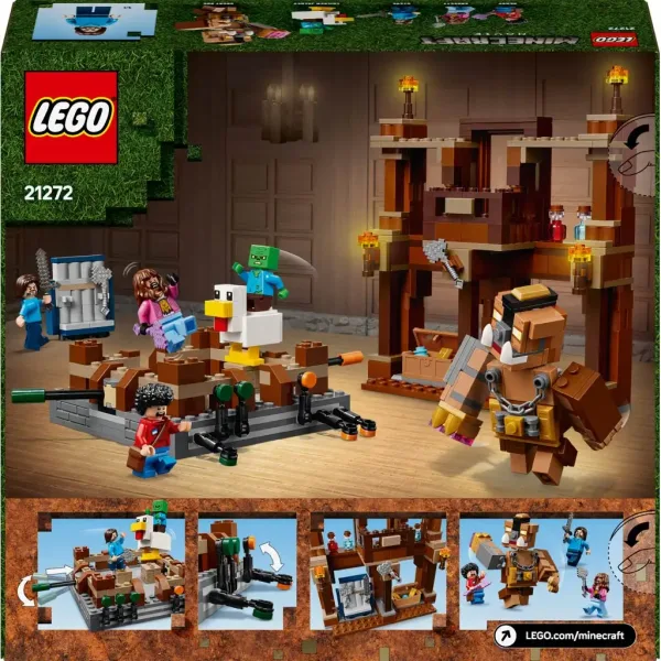 LEGO® Minecraft: Arenă de luptă lângă casa din pădure (21272) imaginea 2
