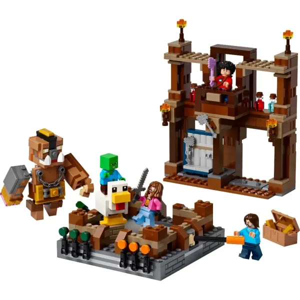 LEGO® Minecraft: Arenă de luptă lângă casa din pădure (21272) imaginea 5