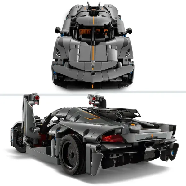 LEGO® Technic: Koenigsegg Jesko Absolut mașină hiper gri (42173) imaginea 2