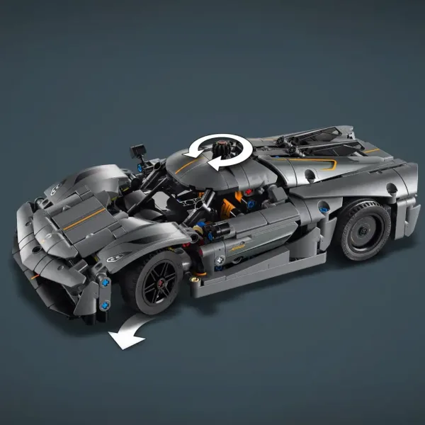 LEGO® Technic: Koenigsegg Jesko Absolut mașină hiper gri (42173) imaginea 6