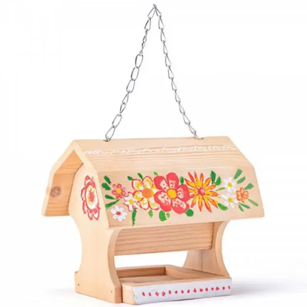 Lemn căsuță pentru păsări cu vopsele - Woodyland imaginea 2