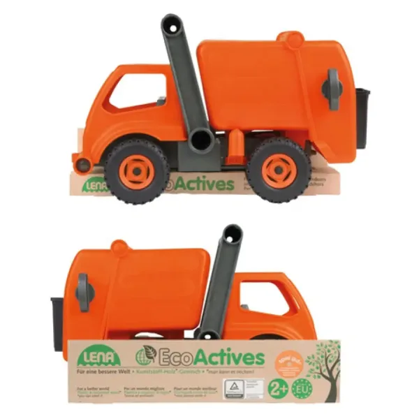 LENA: ECO portocaliu mașină de gunoi 31cm imaginea 2