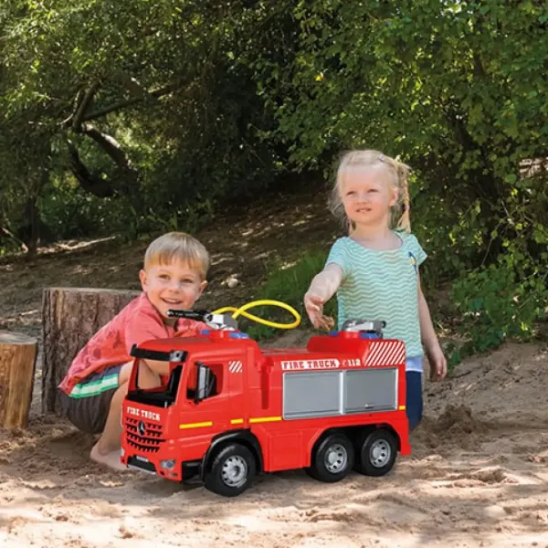 LENA: Mercedes-Bens Arocs mașină de pompieri uriașă 65cm imaginea 5