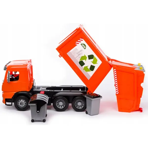 LENA: Mercedes Worxx Arocs mașină de gunoi transport selectiv 54 cm imaginea 2