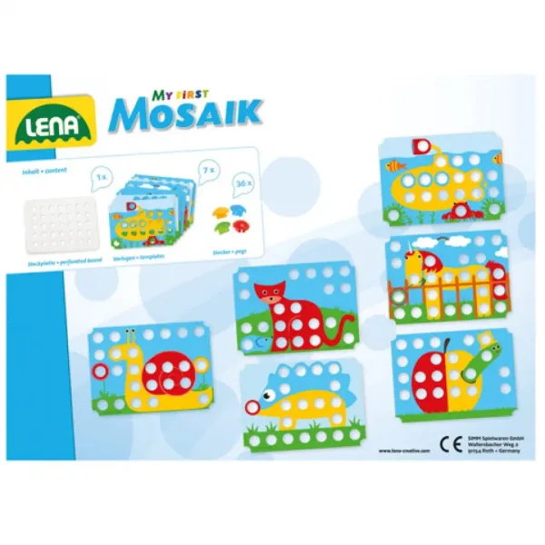 LENA: Setul meu creativ Mosaik Primul Pötyi cu 7 modele 32mm 36bucăți imaginea 2