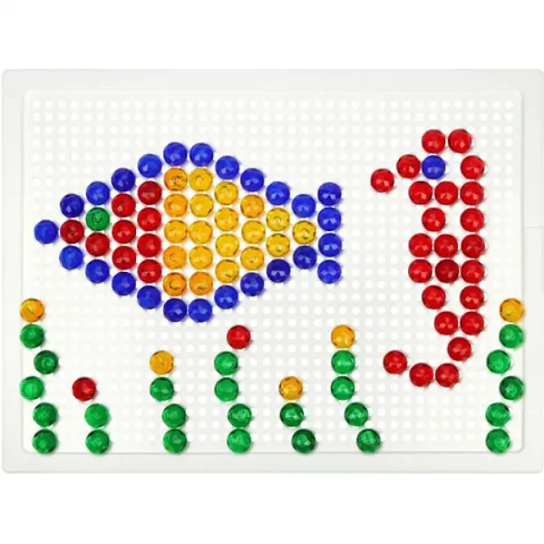 LENA: Mosaik biluțe transparente set creativ 10mm 140 bucăți imaginea 3