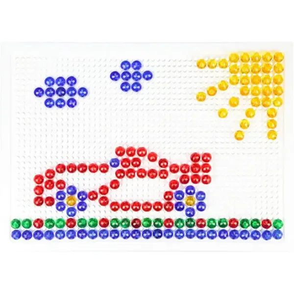 LENA: Mosaik biluțe transparente set creativ 10mm 260 de bucăți imaginea 2