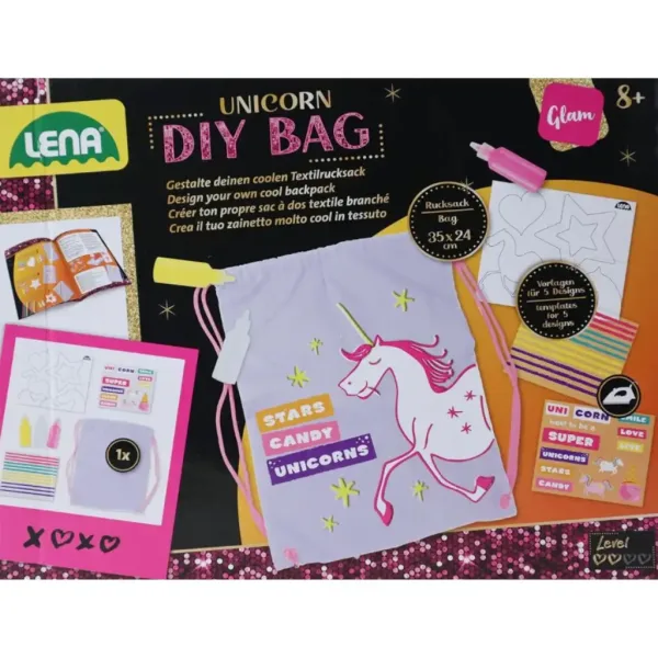 LENA: set de creație pentru rucsac de sport DIY imaginea 3