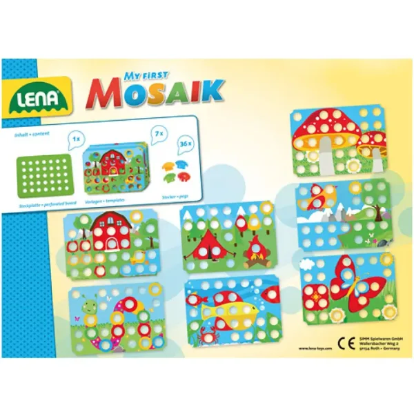 LENA: Set de joacă Mosaik Prima mea picătură - Natură imaginea 3