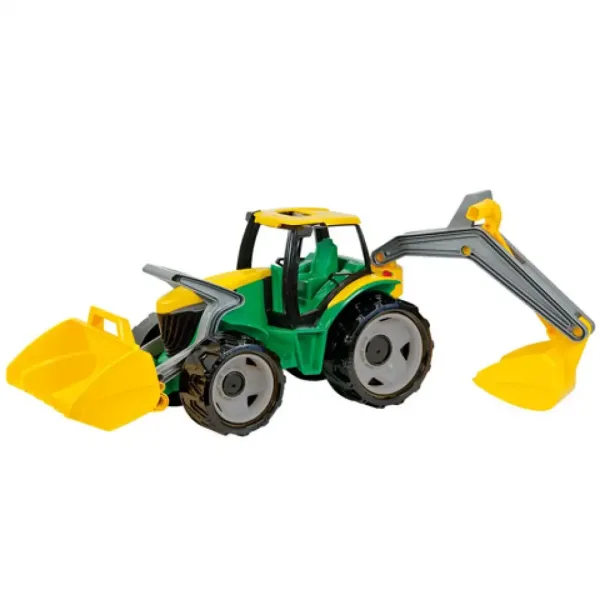 LENA: Tractor uriaş de culoarea galben/verde 65cm imaginea 3