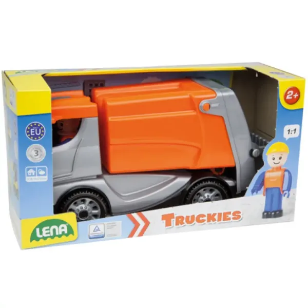 LENA: Truckies maşină de gunoi cu figurină 22cm imaginea 2