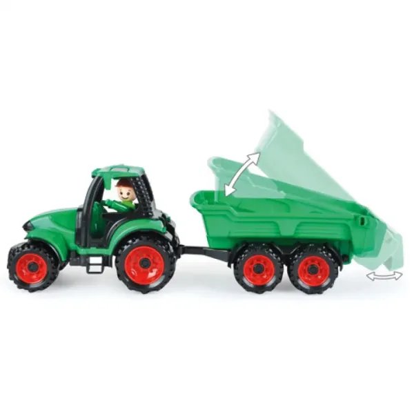 LENA: Truckies tractor cu remorcă şi figuirnă 36cm imaginea 3