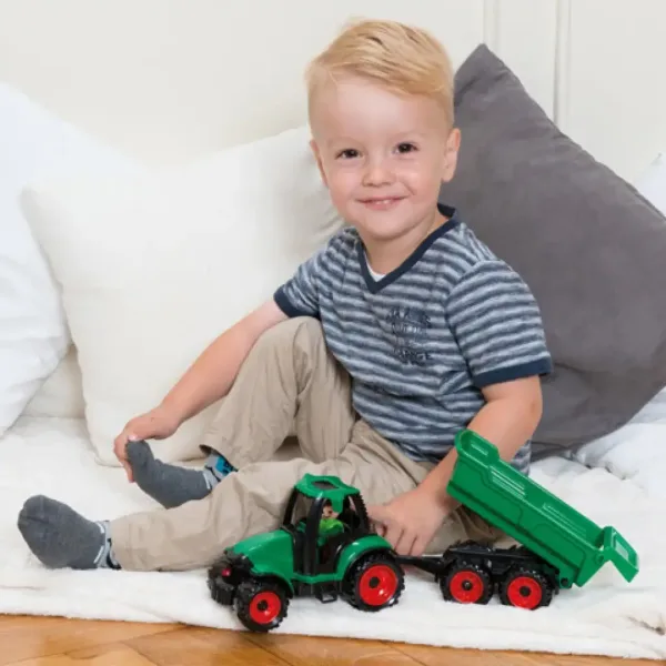 LENA: Truckies tractor cu remorcă şi figuirnă 36cm imaginea 4
