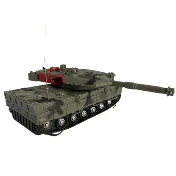 Leopard 2 tanc cu telecomandă RC și efecte de lumină 23cm imaginea 3
