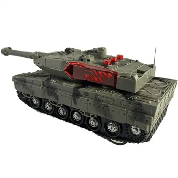 Leopard 2 tanc cu telecomandă RC și efecte de lumină 23cm imaginea 5