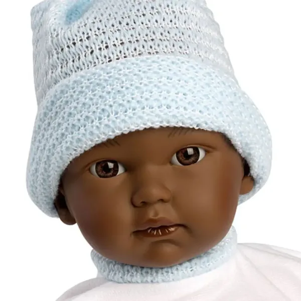 Llorens: Cuqui păpușă băiețel afro-american 30 cm imaginea 2