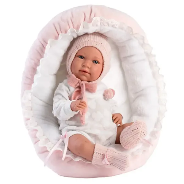 Llorens: Mimi 42cm păpușă care plânge în haine pink imaginea 2