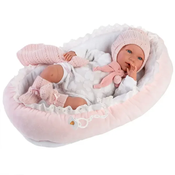 Llorens: Mimi 42cm păpușă care plânge în haine pink imaginea 5