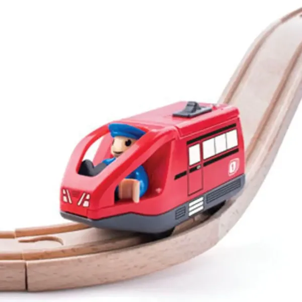 Modern locomotivă electrică roșie - Woodyland imaginea 2