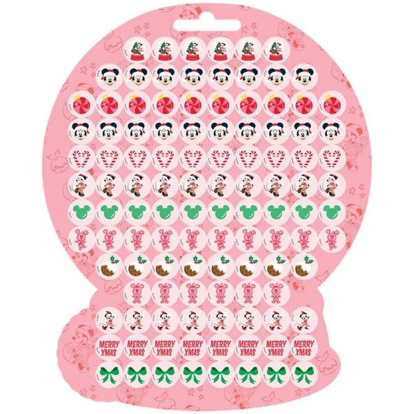 Luna: Disney Minnie Mouse set de autocolante de Crăciun 300buc imaginea 4