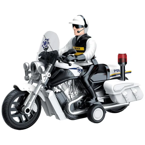 Luna: Light Striker motocicletă de poliție cu figurina de polițist, cu lumină și sunet 1/10 imaginea 2