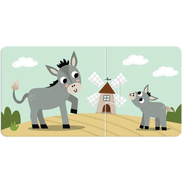 Luna: Primul meu puzzle – Mamele animale și puii lor 10x2 bucăți joc de asociere imaginea 3